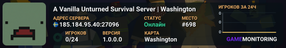 A Vanilla Unturned Survival Server | Washington