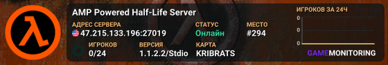 AMP Powered Half-Life Server