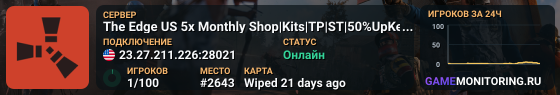 The Edge US 5x Monthly Shop|Kits|TP|ST|50%UpKeep|Bosses|MORE