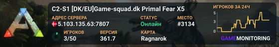 C2-S1 [DK/EU]Game-squad.dk Primal Fear X5