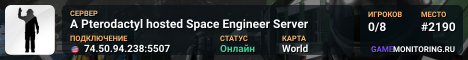 A Pterodactyl hosted Space Engineer Server