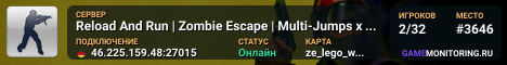 Reload And Run | Zombie Escape | Multi-Jumps x2 | FREE VIP