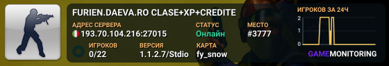 FURIEN.DAEVA.RO CLASE+XP+CREDITE