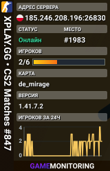 XPLAY.GG • CS2 Matches #847