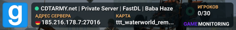 CDTARMY.net | Private Server | FastDL | Baba Haze