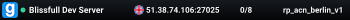 Blissfull Dev Server