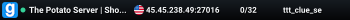 The Potato Server | Shop Coming Soon | Skins | Fast Join