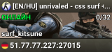 [EN/HU] unrivaled - css surf + bhop server