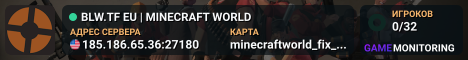 █ BLW.TF EU | MINECRAFT WORLD █