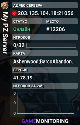 My PZ Server