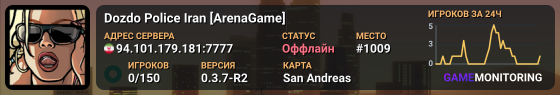 Dozdo Police Iran [ArenaGame]