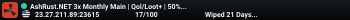 AshRust.NET 3x Monthly Main | Qol/Loot+ | 50% Upkeep | Full Wip
