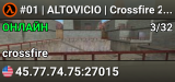 #01 | ALTOVICIO | Crossfire 24/7 WG ON [NA]