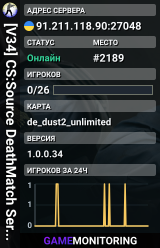 [V34] CS:Source DeathMatch Server [No Steam]