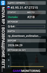 NOVA RP | ВОЗВРАЩЕНИЕ ЛЕГЕНДЫ