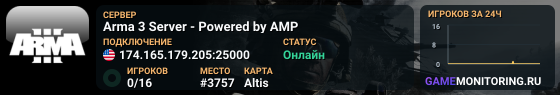 Arma 3 Server - Powered by AMP
