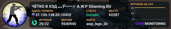 ЧЁTKO B XЭД ︻デ═一✮ A.W.P 🎯 SGaming.RU