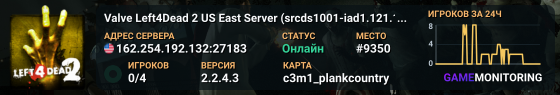 Valve Left4Dead 2 US East Server (srcds1001-iad1.121.169)