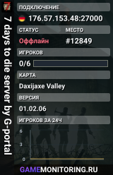 7 days to die server by G-portal