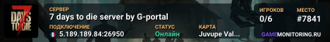 7 days to die server by G-portal