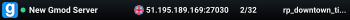 New Gmod Server
