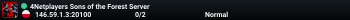 4Netplayers Sons of the Forest Server