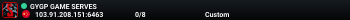 GYGP GAME SERVES