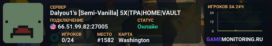 Dalyou1's [Semi-Vanilla] 5X|TPA|HOME|VAULT