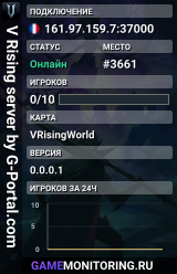 V Rising server by G-Portal.com