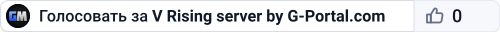 V Rising server by G-Portal.com