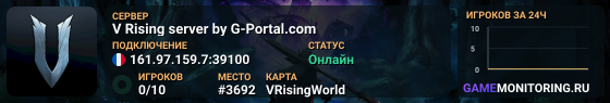 V Rising server by G-Portal.com