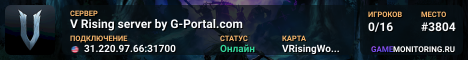 V Rising server by G-Portal.com