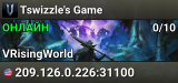 Tswizzle's Game