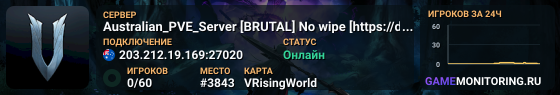 Australian_PVE_Server [BRUTAL] No wipe [https://discord.gg/z5cC