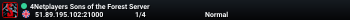 4Netplayers Sons of the Forest Server