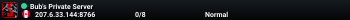 Bub's Private Server