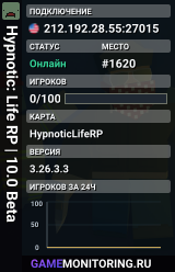 Hypnotic: Life RP | 10.0 Beta