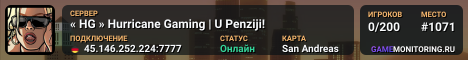 « HG » Hurricane Gaming | U Penziji!