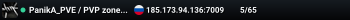PanikA_PVE / PVP zones / Warzona / Loot x3.5 / Skill x8