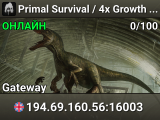 Primal Survival / 4x Growth / High AI / No Rules