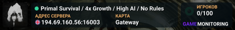 Primal Survival / 4x Growth / High AI / No Rules