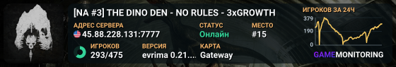 [NA #3] THE DINO DEN - NO RULES - 3xGROWTH