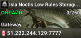 Isla Noctis Low Rules Storage Global 3x