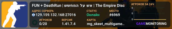 FUN + DeathRun | אש על המחשש | 👑The Empire👑 Disc