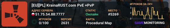 [EU][PL] KrainaRUST.com PvE +PvP