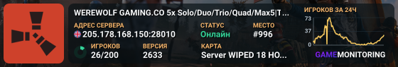 WEREWOLF GAMING.CO 5x Solo/Duo/Trio/Quad/Max5|TP|Lootx5|WIPED