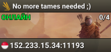 No more tames needed ;)