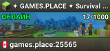 ✦ GAMES.PLACE ✦ Survival • Skyblock • Lofts
