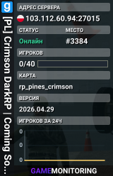 [PL] Crimson DarkRP | Coming Soon
