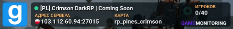 [PL] Crimson DarkRP | Coming Soon